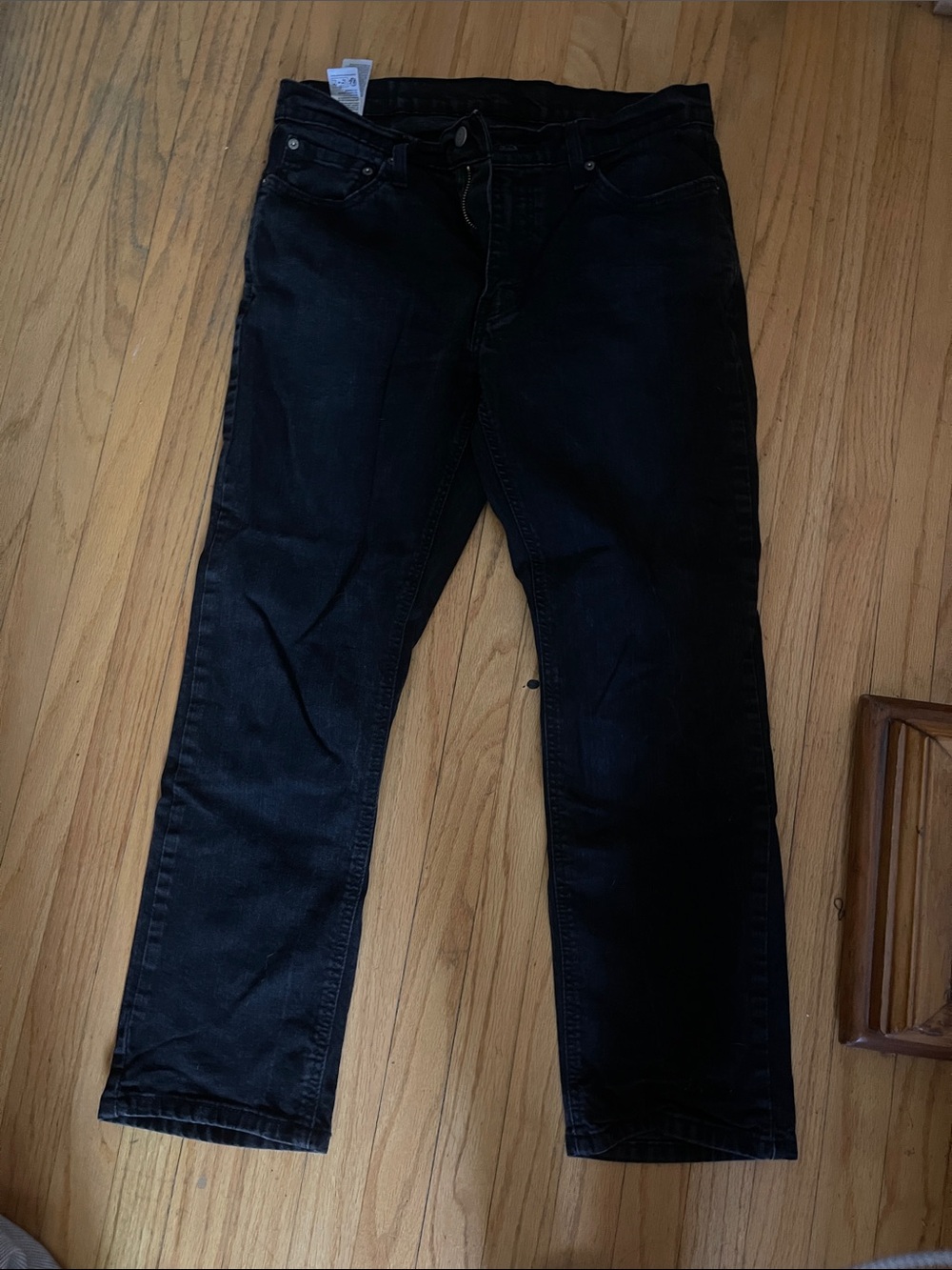 Straight Fit Men's Jeans in Black